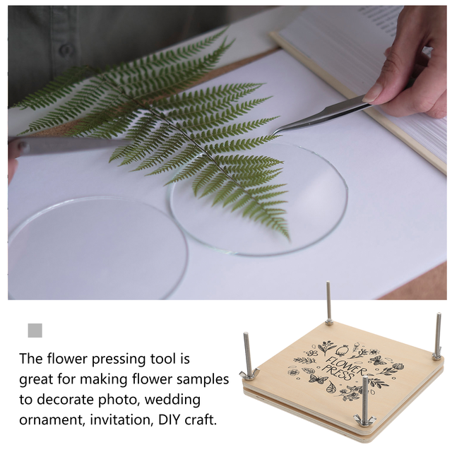 Press Kit Flower Leaf Pressing Set Specimen Tool Pressed Nature Wooden  Dried Book Drying Preservation Supply Making Diy Adults - AliExpress